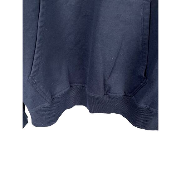 Champion Script Logo Hoodie 2XL Navy Blue Pullover Excellent Condition - Picture 3 of 6